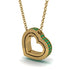 Hidden Emeralds Heart Pendant - Kristen No. 4 image 2
