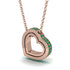 Hidden Emeralds Heart Pendant - Kristen No. 5