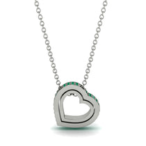Hidden Emeralds Heart Pendant - Kristen No. 6 image 1