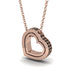 Hidden Black Diamonds Heart Pendant - Kristen No. 8 image 2
