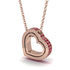 Hidden Rubies Heart Pendant - Kristen No. 11