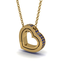 Hidden Sapphires Heart Pendant - Kristen No. 13 image 1
