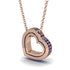 Hidden Sapphires Heart Pendant - Kristen No. 14 image 1