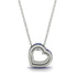 Hidden Sapphires Heart Pendant - Kristen No. 15 image 2