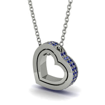 Hidden Sapphires Heart Pendant - Kristen No. 15 image 1