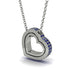 Hidden Sapphires Heart Pendant - Kristen No. 15 image 1