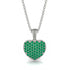 Emerald Pave Heart Pendant - Yasmin No. 6 image 1