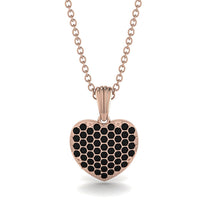 Black Diamond Pave Heart Pendant - Yasmin No. 8 image 1