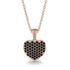Black Diamond Pave Heart Pendant - Yasmin No. 8 image 1