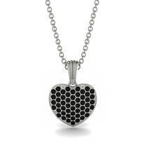 Black Diamond Pave Heart Pendant - Yasmin No. 9 image 1