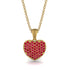 Ruby Pave Heart Pendant - Yasmin No. 10 image 1