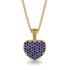 Sapphire Pave Heart Pendant - Yasmin No. 13 image 1