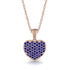 Sapphire Pave Heart Pendant - Yasmin No. 14 image 1