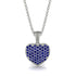 Sapphire Pave Heart Pendant - Yasmin No. 15 image 1