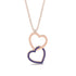 Interlocked Hearts Sapphire Necklace - Wendy No. 14