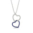 Interlocked Hearts Sapphire Necklace - Wendy No. 15