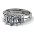 Emerald Cut diamond Bridal Set With Hidden Diamonds - Brynlee No. 3