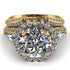 Glamorous Halo diamond Hidden Diamonds Bridal Set - Joanna No. 1