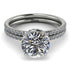 Hidden Halo diamond Bridal Set - Fiona No. 3