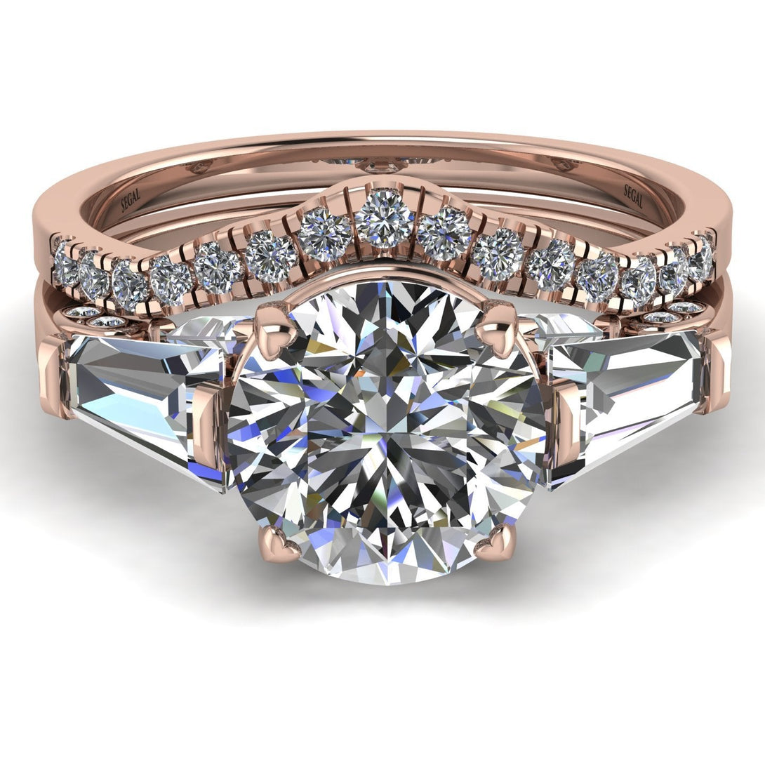 Glamorous Custom diamond Bridal Set - Harley No. 2