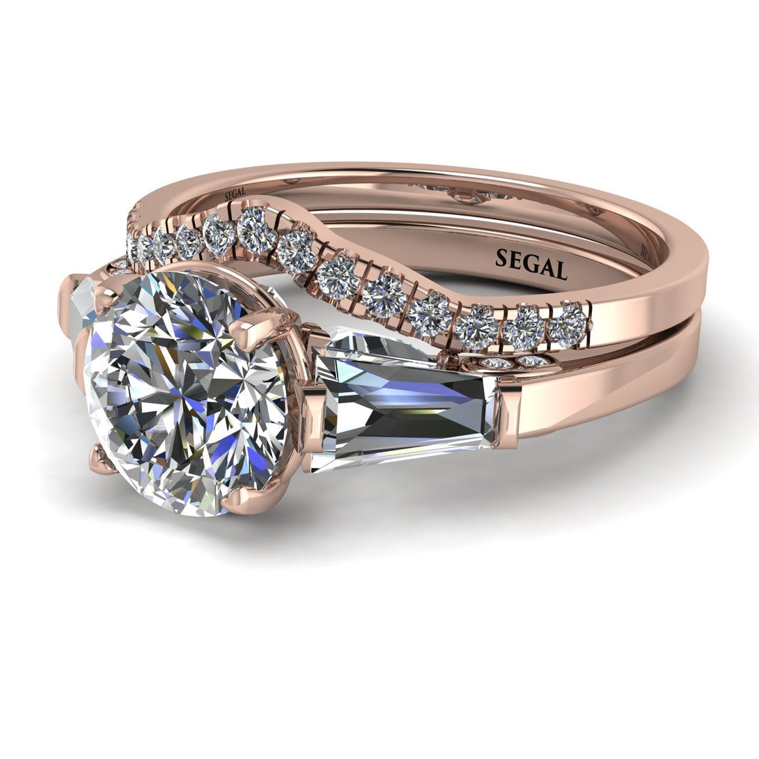 Glamorous Custom diamond Bridal Set - Harley No. 2