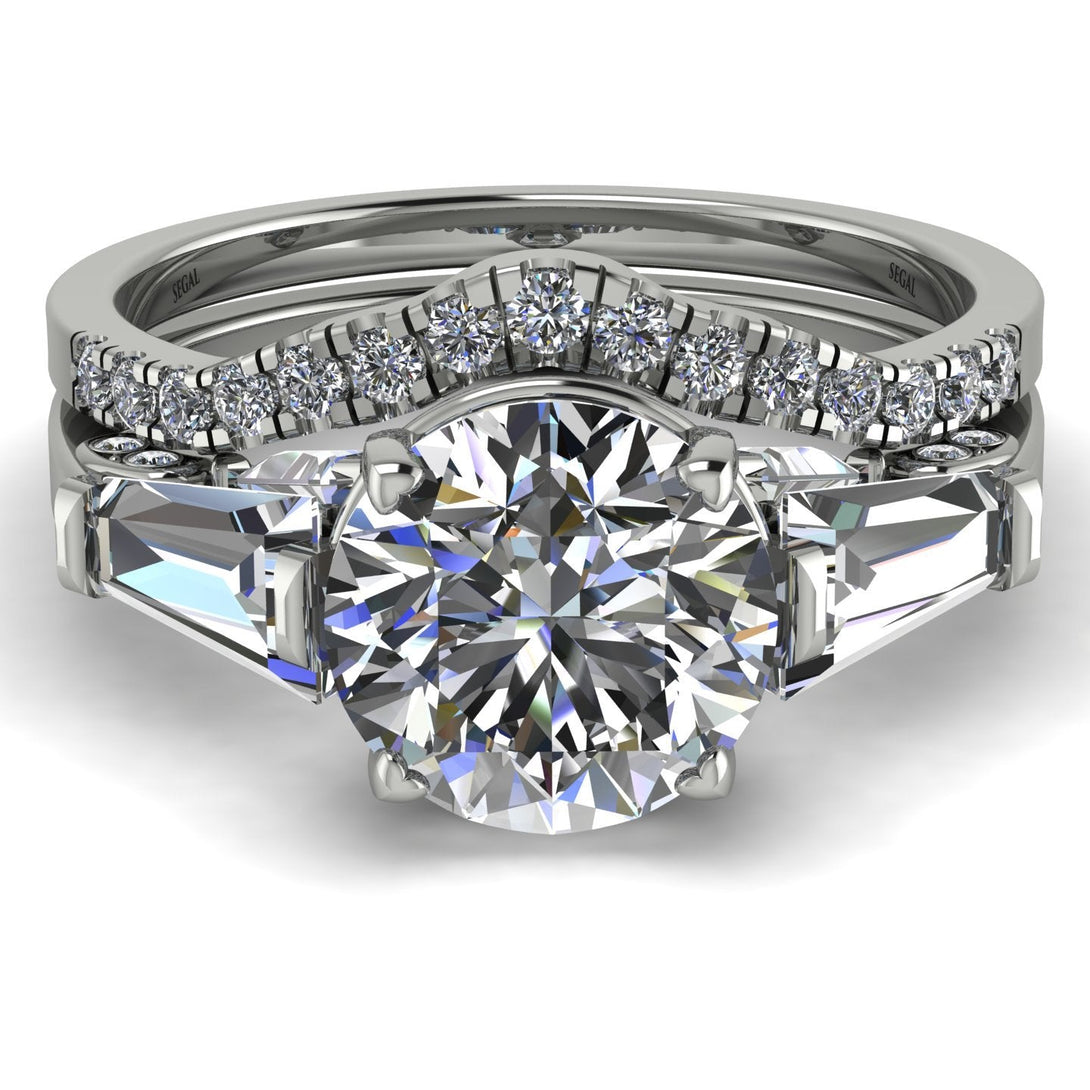 Glamorous Custom diamond Bridal Set - Harley No. 3