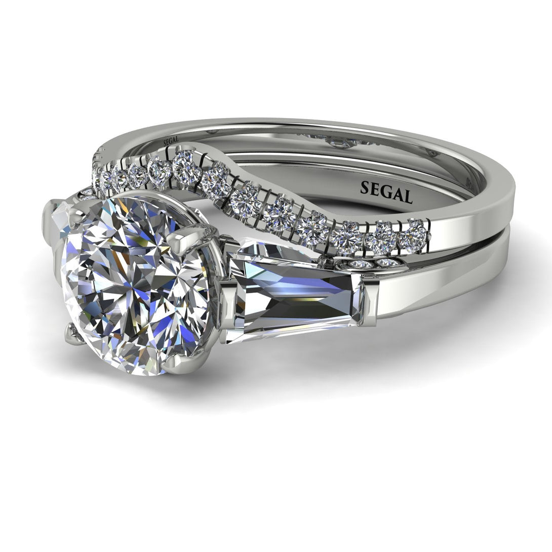 Glamorous Custom diamond Bridal Set - Harley No. 3