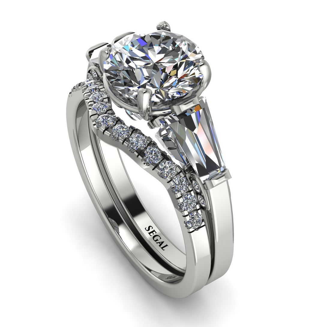 Glamorous Custom diamond Bridal Set - Harley No. 3