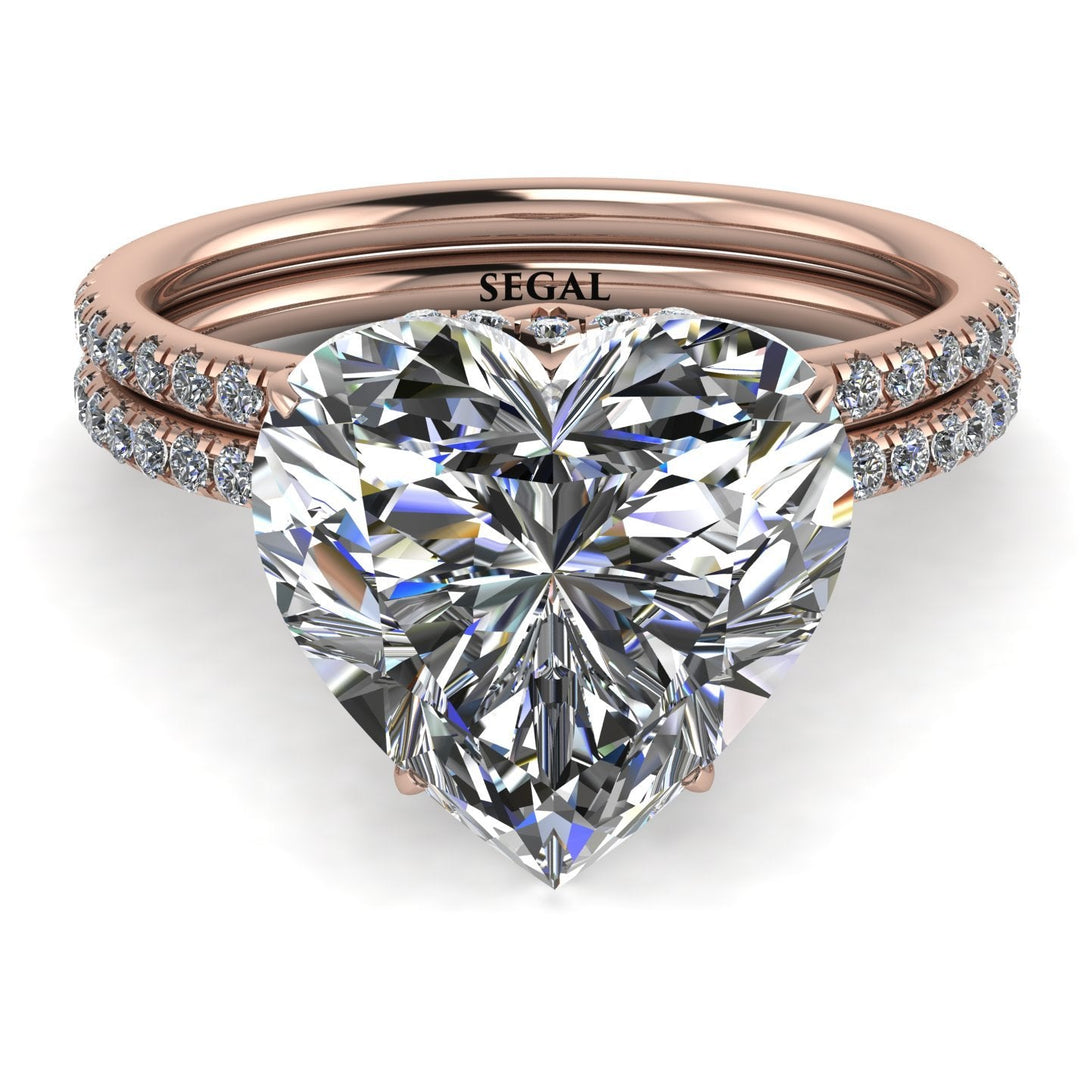 Heart Shape diamond Bridal Set - Noelle No. 2