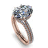Hidden Halo Oval diamond Bridal Set - Gemma No. 2