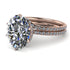 Hidden Halo Oval diamond Bridal Set - Gemma No. 2