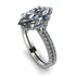 Hidden Halo Marquise diamond Bridal Set - Journey No. 3