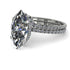 Hidden Halo Marquise diamond Bridal Set - Journey No. 3