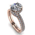 2ct Hidden Halo diamond Bridal Set - Adaline No. 2
