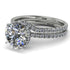 2ct Hidden Halo diamond Bridal Set - Adaline No. 3