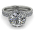 2ct Big Double Hidden Halo diamond Bridal Set - Catalina No. 3