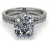 2ct Big Double Hidden Halo diamond Bridal Set - Alayna No. 3