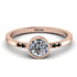 Bezel Minimalist Diamond Ring - Kinsley No. 17