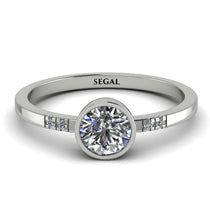Bezel Minimalist Diamond Ring - Kinsley No. 3 image 1