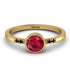 Bezel Minimalist Ruby Ring - Kinsley No. 25 image 1