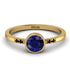 Bezel Minimalist Sapphire Ring - Kinsley No. 28