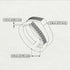 Geometric Sapphire Double Wedding Band - Hayden No. 15 image 2