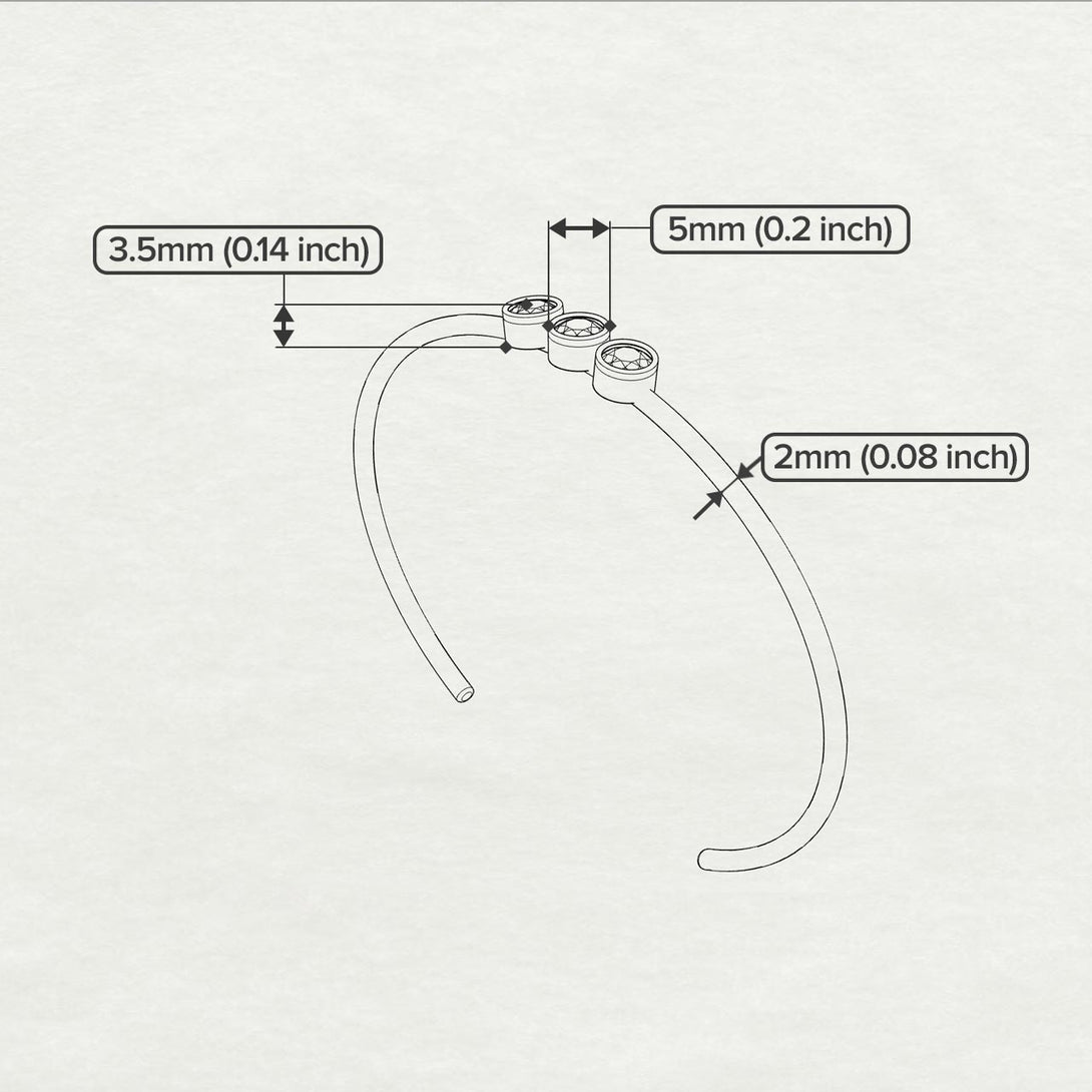 3 Stone Emerald Braclet - Eileen No. 5
