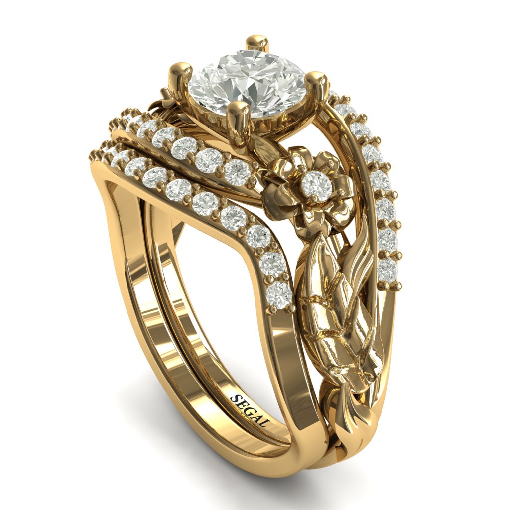 Branches In The Fall Bridal Set Diamond Engagement Ring- Alyssa no. 1