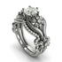 The 4th Season Bridal Set Flower Ring Diamond Ring- Lauren no. 3