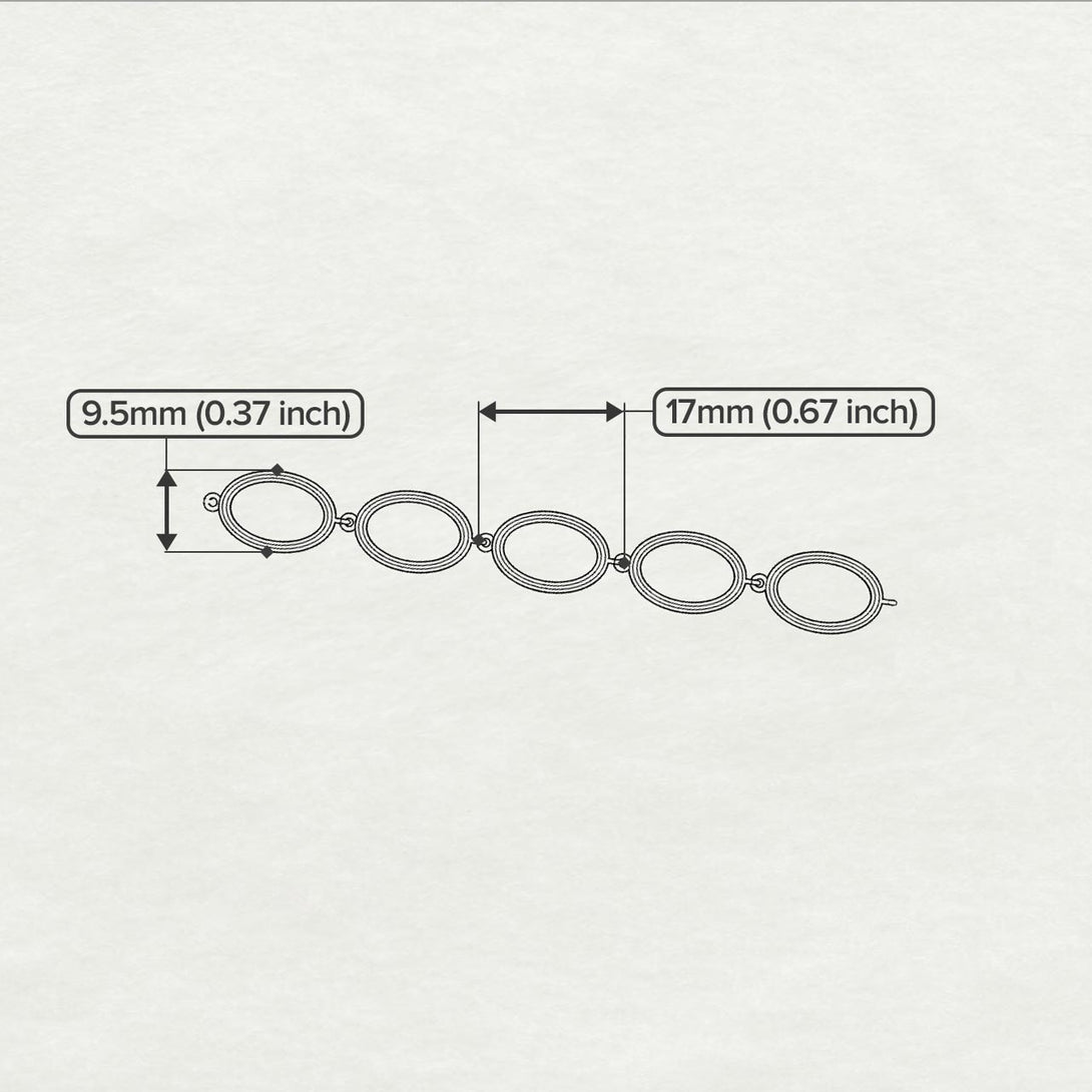 Oval Gold Bracelet - Myah No. 2