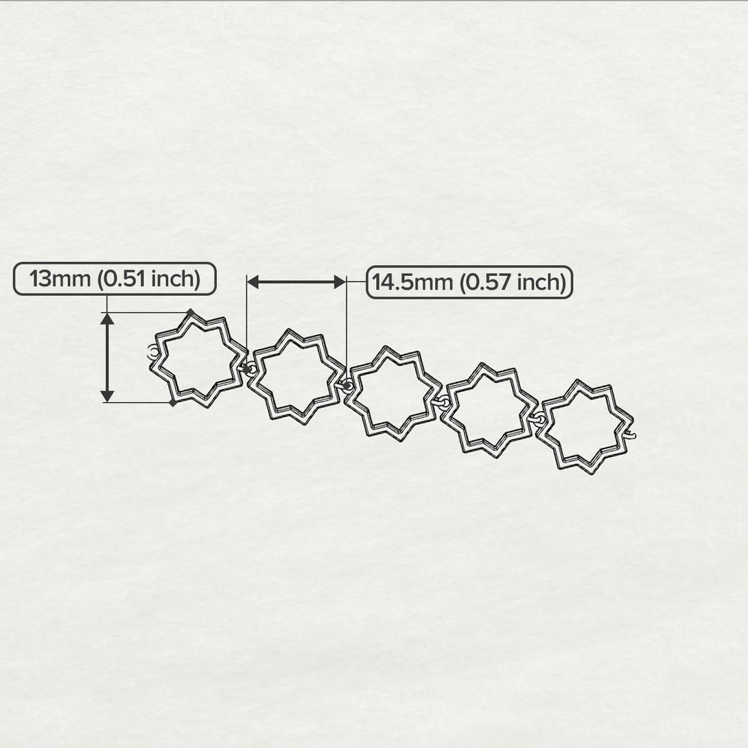 Open Star Gold Bracelet - Lara No. 2