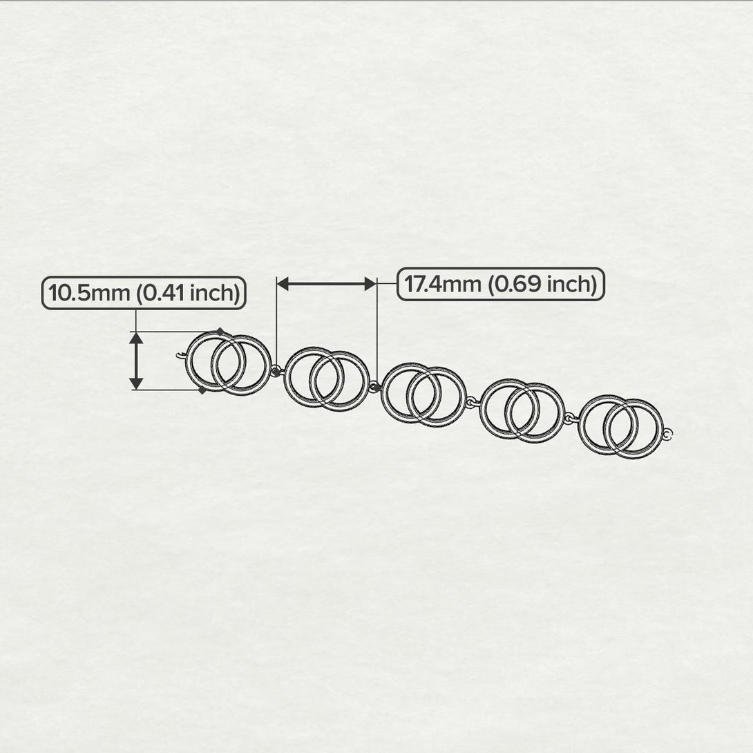 Vesica Pisces Gold Bracelet - Sigal No. 1