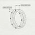 Architectural Hidden Emerald Wedding Band - Noah No. 4 image 4