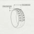 Vintage Princess Black Diamond Wedding Band - Daniel No. 5